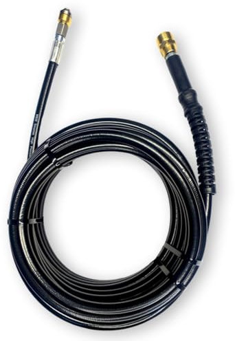 30 Meter Rohrreinigungsschlauch für Hochdruckreiniger - Verstopfungen leicht entfernen - Passend für fast alle Hochdruckreiniger von M&M Smartek (Für Kränzle mit M22 AG)