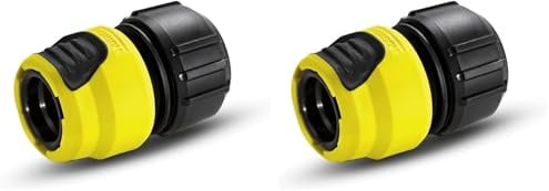 Kärcher Irrigazione - Raccordo universale Plus con aquastop 1/2” - 5/8” - 3/4” (Confezione da 2)