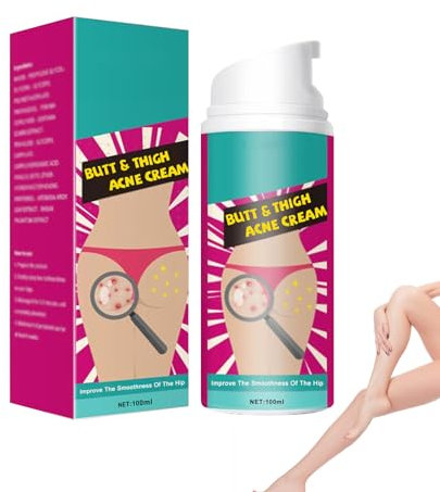 Mikabila (06)100ml Po-Akne-Creme,Butt Akne Creme Reduzierung Akne,Po Anti-Pickel Serum,Anti Pickel Creme Am Gesäß,Stellen Sie Weiche Und Glatte Po-Haut Wieder Her,Wieder Zarte und Glatte Haut Gesäß