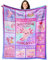 CITYSONG Axolotl Decke für Mädchen, Axolotl Geschenke für Mädchen und Frauen, Just A Girl Who Loves Axolotl-Decke, Geburtstagsgeschenke, Dekoration, Überwurfdecke, 152,4 x 127 cm