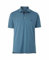 THE SAVILE ROW COMPANY LONDON Men's Classic Fit Cotton Pique Short Sleeve Polo Shirt - Faded Denim - XXL