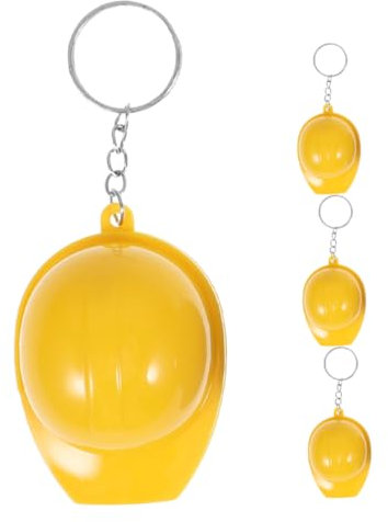 OFFSCH 4stücke Schlüsselanhänger Mit Bauhut-design Flaschenöffner-funktion Robustes Und Langlebiges Zubehör Geeignet Als Taschen Oder Autoschlüsselanhänger Dekoration Für Handtaschen Und