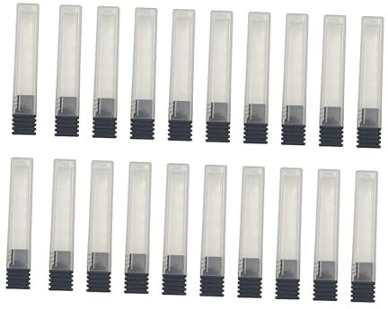 MagiDeal Lot de 20 mallette de rangement pour forets, conteneur compact pour forets, protection vide, boîte de rangement pour têtes de meulage, Noir