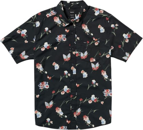 RVCA Morning Glory Hemd 2025 Pirate Black, M