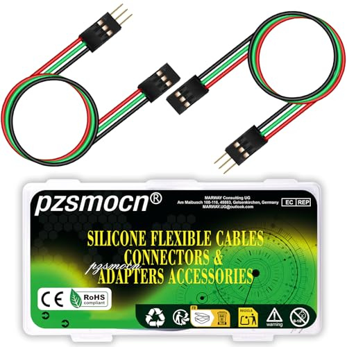 pzsmocn 15 Sets / 75 Pcs for Dupont 2.54mm 3-Pin Male-Female Connector Kit | Flexible Breadboard, Reliable Maker Project, Durable Electronic Hobby, Professional Prototyping, Stable Performance Quality