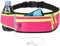 Mayoii Ceinture de course avec porte-bouteille d'eau, sac banane de sport réglable et imperméable, pour le cyclisme et le fitness, poche pour téléphone, bande réfléchissante, tissu respirant à séchage