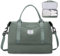 Reisetasche Damen 45x36x20 Easyjet Handgepäck Tasche Sporttasche Weekender Bag Schwimmtasche Wasserdicht Travel Bag Duffle Bag Fitnesstasche Trainingstasche Krankenhaustasche mit Schuhfach,L2-Grün
