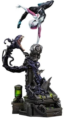 Iron Studios Sammlerstück, Kunststatue, Maßstab 1/10, Geisterspinne – Spider-Man vs Villains Diorama, Polystein, mehrfarbig, 34 cm