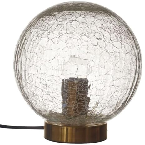 Paris Prix Lampe à Poser Boule Lounge 22cm Transparent