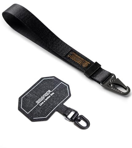 Ringke Tactical Webbing Hand Strap with Patch Dragonne Polyester Sangle de Téléphone Portable Multi-Usage Cordon Durable