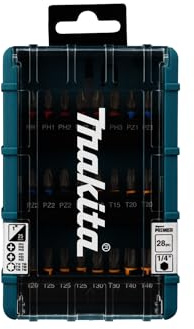 Makita E-25068 Impact Premier Torsionsschrauben-Bit-Set, 28-teilig