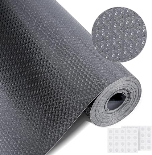 moinkerin Schubladenmatte 60 × 600 cm, 450 g/m² Starke PEVA, rutschfest | Antirutschmatte Wasserfest, Zuschneidbar, Nicht Klebend für Küchenschränke, Regale, Schubladen & Kühlschrank