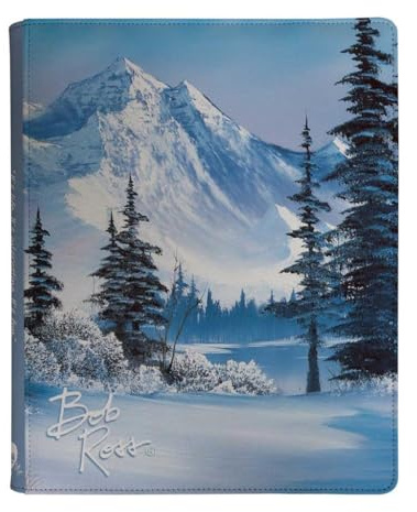 Zippered 9-Pocket Pro-Binder - Bob Ross Winter Paradise