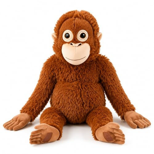 Ayucanpeng Punch Monkey Plüschtier, 66 cm großer Orang-Utan,Großes Orang Utan Kuscheltier,Kuscheltier aus umweltfreundlichem Plüschmaterial,Ideal für Fans & Tierliebhaber