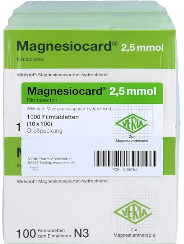 MAGNESIOCARD 2,5 mmol Filmtabletten 10X100 St