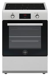 La Germania SE664IX Série Future, Cuisine 60 Cm, Plan à induction avec 4 zones de cuisson, Four électrique ventilé avec 9 fonctions, fonction Booster, classe énergétique A