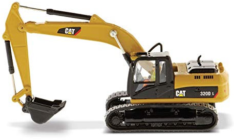 Diecast Masters 85262 - Caterpillar Kettenbagger 320D L, detailgetreues H0 CAT Baufahrzeug in Metallbox, Maßstab 1:87, ca. 11,7 x 4,5 x 4,8 cm, 14+, für Modelleisenbahnen und Sammler geeignet
