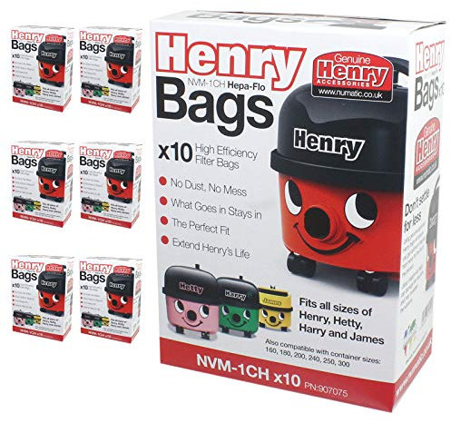 Numatic NVM-1CH Lot de 70 sacs pour aspirateur Numatic Henry