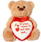 matches21 Teddybär mit Herz/Herzteddy Ich Pass Immer auf Dich auf Hellbraun/beige 25 cm Kuscheltier Schmusetier Geschenkidee