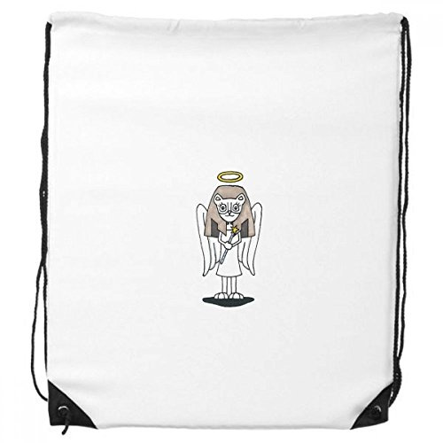 DIYthinker Engel Bastet Flügel Halo-Sterne-Rucksack-Shopping Sport Taschen Geschenk