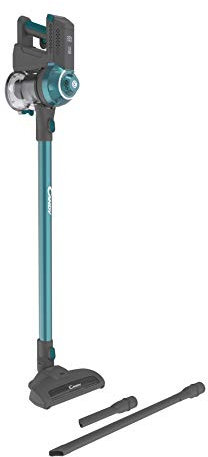 Candy Aspirateur Balai Multifonction CAS10GC sans Fil, sans Sac, 22V, autonomie de 25min, avec Accessoires, Turquoise