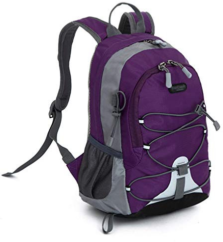 AUXDIQ 10L Mochilas Ligera Hombre Mujer Mochilas de Senderismo Pequeña Mochila para Viajes Camping Ciclismo Senderismo Púrpura