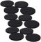 MroMax Möbel-Pads, selbstklebend, EVA, 60 mm Durchmesser, 4 mm dick, rund, schwarz, 12 Stück