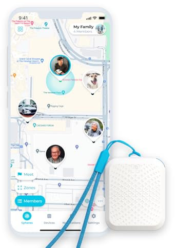 Tack GPS Plus [Lowest Monthly fee| 30 Days Battery Life] - Child, Kids, Pet, Dog, Cat, Elderly, Dementia, Car, Vehicle, Bike, Tracking device. GPS + WiFi Positioning + Indoor Elevation Finder