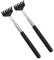 2 raspadores de espalda de alcance de 68 cm,rascador de espalda con varilla extensible, rascador telescópico para la cabeza y la espalda(Negro)