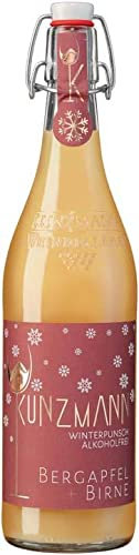 Kunzmann alkoholfreier Winterpunsch Bergapfel & Birne alkoholfrei 1 x 0,75l Flasche - Unser Winterpunsch - Genuss ohne Alkohol - ohne Zucker
