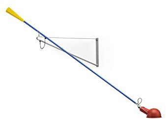 Flos Wand oder Deckenleuchte 265 aus Stahl und Messing in der Farbe Chromatica 75W, Maße: 35cm x 85cm x 205cm, A0300099