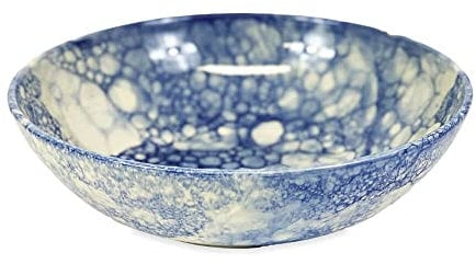 Verano Spanish Ceramics Burbujas Decorative Large Round Bowl - Restaurant Café Kitchen Dining Home Décor Counter Top Table Serving Sharing Round Food Fruit Salad Snack Bowl Dish - 31cm