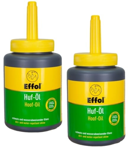 RL24 - Huf-Öl – 2 x 475 ml Pinselflasche (2er Set) | Schmutzabweisende Hufpflege – mit Lanolin & Lorbeeröl – für brillanten Glanz