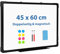 DOLLAR BOSS Magnetisches Whiteboard, 45X60CM Doppelseitiges Whiteboardmagnettafel Magnetpinnwand mit 2 Whiteboard Stifte, 8 Magnete and 1 White board Radiergummi, für Schule & Haus und Büro