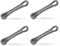 Wäscheleine 20 Meter (4er Pack/Anthrazit) - Leine ausziehbar 2,2mm, extra stark durch Nylonkern - Ersatzleine für Wäschespinne, Wäschetrockner Garten