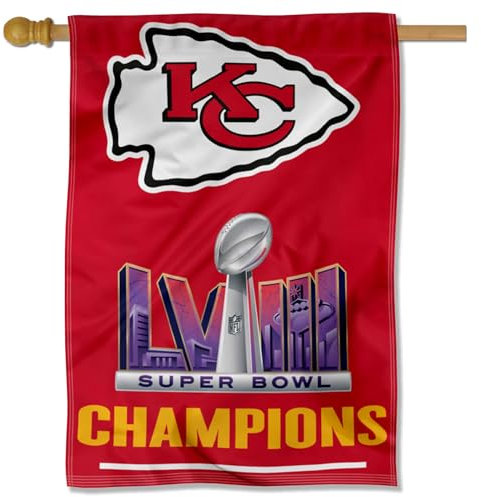 Kansas City Chiefs Super Bowl LVIII Champions House Banner Flagge