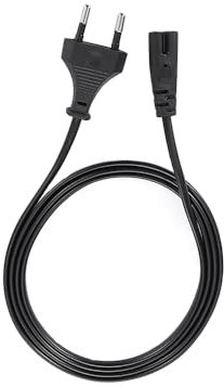 WICAREYO 2 m / 6.5FT 2 Prong Cargador Cable de alimentación para OfficeJet Pro 8025 5212 6978 3830 5255 9015 4650 9025 8710 8720 6968 8610 Photosmart 5510 5520 6510 0 Impresoras