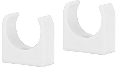 Yctze Klemmschellen, 20 Stück U-förmige Rohrschellen mit Schrauben für Wasser, Kabel und Gasleitungen (25 mm)
