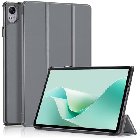 XFDSFDL® Protective Cover for Huawei MatePad S TGR-W09 (11.5 Inch) Ultra Thin PU Leather Flip Case with Auto Wake/Sleep Tri-fold Stand Holster Device Shell Grey