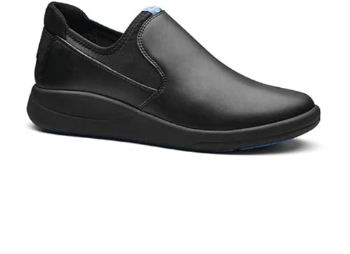WearerTech Vitalise Slip on Shoe Black with Modular Insole - Size 44-45 UK 10 | Includes interchangeable modular insole to customise support and comfort for long professional shifts.