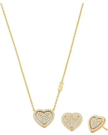 Michael Kors Women's Semi precious necklace and earring jewelry set