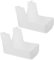 JEWEDECO 2pcs Range Hood Light Cover Replacement Stylish Fixture Diffuser Panel for Kitchen Exhaust Fans Modern Design Easy Installation Compatible Cooker Hoods and Light Bulbs