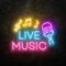 Live Music Neon Sign, Studio Lights, DJ Sign, LED Neon Sign, Recording Studio, Jamming Room, Music Neon Light, Bar Neon Sign