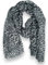 Ziona Leo Print Damen Tuch 178cm x 87cm Leopardenmuster Halstuch Frühling Schal (Schwarz-Grau-Weiß)