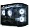 ionz Gaming Desktop PC, Ryzen 7 9800X3D, Nvidia RTX 5080 OC, 32GB RAM, 2TB NVMe SSD, 120MM Air Cooler, Windows 11, 850W 80+ Gold PSU (Apex, Black)