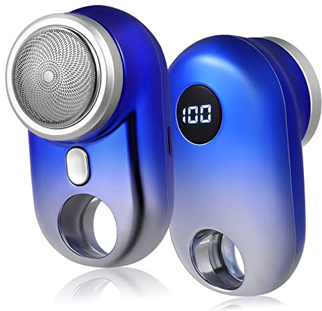 Sopami Kleiner Rasierer Herren Elektrisch Tragbar, Ipx7, ABS | USB Aufladung, 250mah Akku, 30 Minuten Laden, 50 Minuten Laufzeit, unter 36db