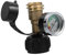 FUNOMOCYA Tankadapter mit Druckanzeige für Gasgrill Campingkocher und Propanheizungen Einfacher für Verschiedene Gastanks für Outdoor Aktivitäten