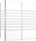 Refined Badewannenfaltwand Badewannenaufsatz Duschwand Duschtrennwand Duschkabine Faltwand Streifen Duschabtrennung 120x68x130 cm Hartglas Gestreift (Weiß)