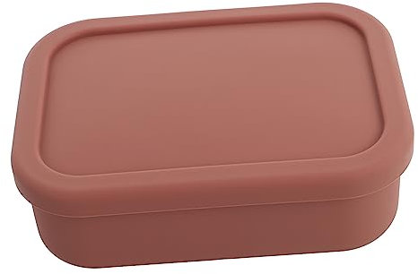 Ipetboom Fiambrera Dividida para Estudiantes Fiambrera de Silicona Portátil a Prueba de Fugas Microondas Contenedor de Almuerzo para Oficina y Camping 1