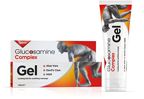 Optima Glucosamine Complex Gel, Natural, Cruelty Free, Cooling, with Aloe Vera, Devil's Claw and MSM, 125 ml
